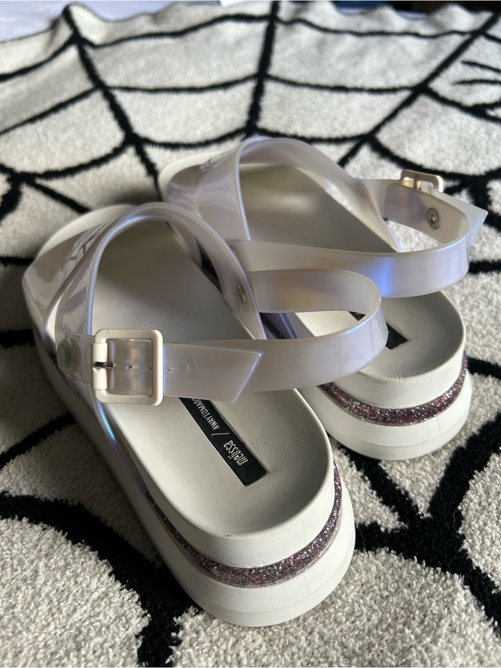 Melissa Iridescent Strap Platform Sandals - Picture 3 of 3